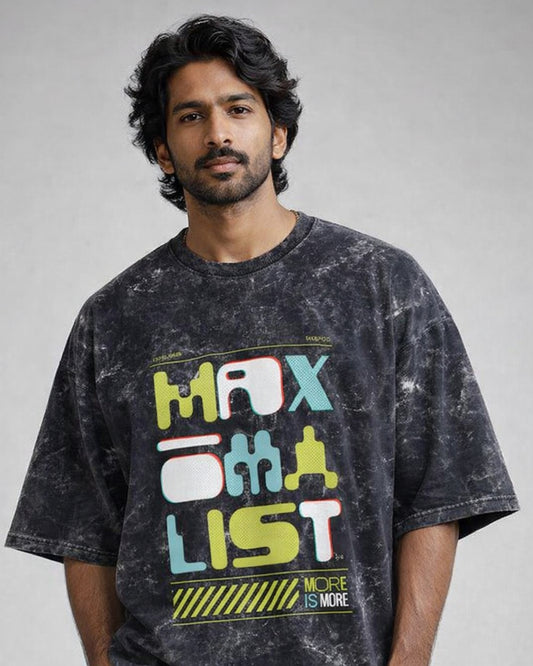 The Maximal Heart - Acid Wash Oversized Tee